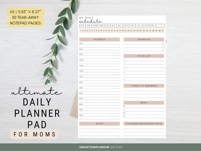 DAILY PLANNER PAD